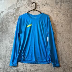 Hoka One Performance Long Sleeve In Blue Size Large Men's